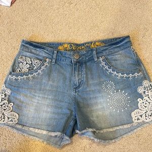 Desigual Women's Light Wash Denim Short